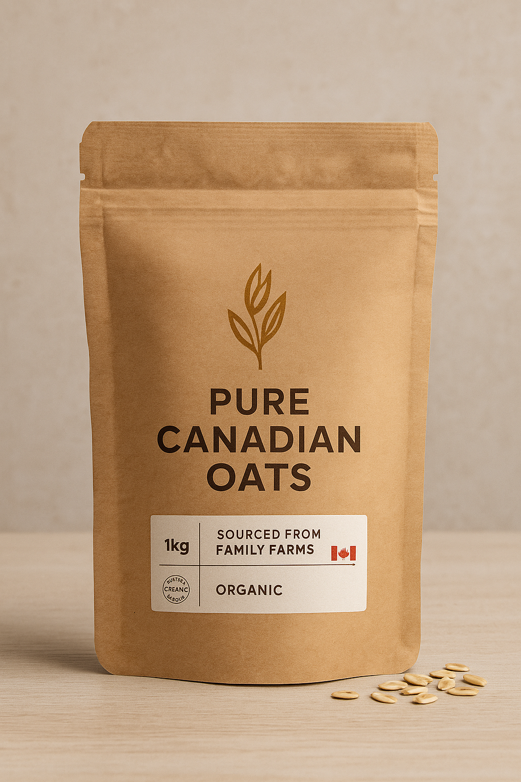 Canadian Oats — 1kg bag of premium rolled oats